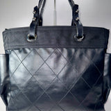 Chanel Paris Biarritz Large Quilted Coated Canvas Tote