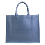 Dior Large Leather Embossed Logo Book Tote