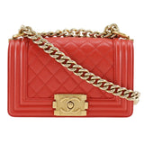 Chanel Lambskin Quilted Small Boy Flap Bag