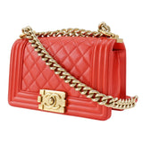 Chanel Lambskin Quilted Small Boy Flap Bag