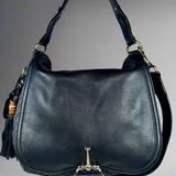 Vintage Gucci "Techno Horsebit" Large Shoulder Bag