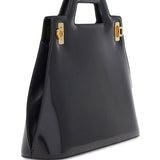 Ferragamo Top Handle Leather Tote Bag