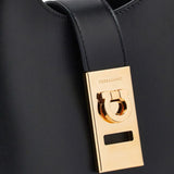 Ferragamo Gancini Buckle Leather Hobo Bag