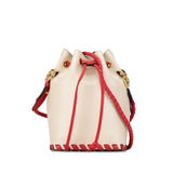 Fendi Mon Trésor Whipstitch Leather Shoulder Bag