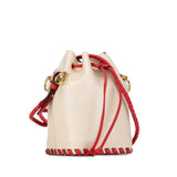 Fendi Mon Trésor Whipstitch Leather Shoulder Bag