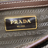 Prada Canvas Jacquard Handbag