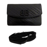 Balenciaga BB Leather Clutch Bag