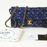 Prada Tessuto Floral Print Shoulder Bag