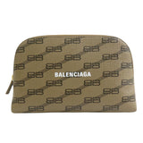 Balenciaga Coated Canvas BB Monogram Signature Toiletry Pouch