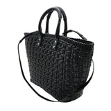 Balenciaga Bistro Patent Basket Tote Bag