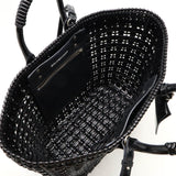 Balenciaga Bistro Patent Basket Tote Bag