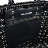 Balenciaga Bistro Patent Basket Tote Bag