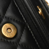 Chanel Wallet On Chain clutch Leather Black