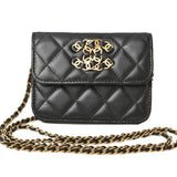 Chanel Wallet On Chain clutch Leather Black