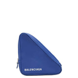 Balenciaga Leather Triangle Clutch Bag