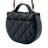 Chanel Quilted Mini Top Handle Clutch With Chain