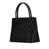 Chanel Medaillon Leather Tote Handbag