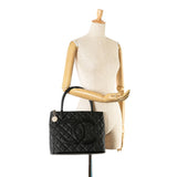 Chanel Medaillon Leather Tote Handbag