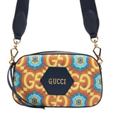 Gucci GG Supreme Kaleidoscope Script Logo Gucci 100 Camera Bag