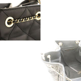 Chanel Lambskin Quilted Chain Drawstring Bucket Bag