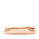 Balenciaga Chevre Gold Metallic Edge Hardware Envelope Clutch Bag