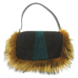 Fendi Monster Shearling Fox Fur Bugs Baguette