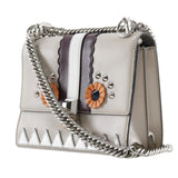 Fendi Mirror Hypnoteyes Studded Small Kan I Shoulder Bag