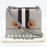 Fendi Mirror Hypnoteyes Studded Small Kan I Shoulder Bag