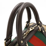 Gucci Monogram Vintage Web Small Boston Bag