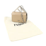 Fendi -- clutch Leather Beige