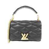 Louis Vuitton Lambskin Malletage Top Handle GO-14 MM