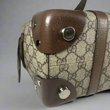 Gucci GG Supreme Monogram Textured Dollar Calfskin Detail Tote