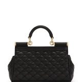 Dolce & Gabbana Diamond Quilted Small Sicily Tote Bag