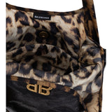 Balenciaga cheetah print fold over Bag