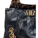 Balenciaga cheetah print fold over Bag