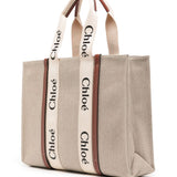 Chloè Woody Large Canvas Tote Bag