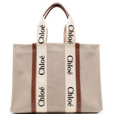 Chloè Woody Large Canvas Tote Bag