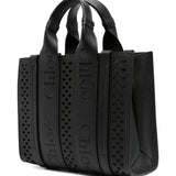 Chloè Small Grained Leather Texture Tote Bag