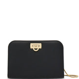 Ferragamo Leather Shoulder Clutch Bag