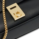 Ferragamo Gancini Buckle Chain Clutch with shoulder strap