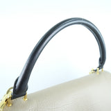 Céline Calfskin Suede Medium Tri-color Trapeze Tote
