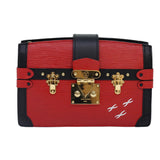 Louis Vuitton Epi Petite Malle Coquelicot Trunk Bag