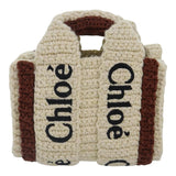 Chloé Woody Nano Crotchet Tote Bag