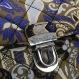 Prada Tessuto Floral Print Quilted Fabric Shoulder Bag