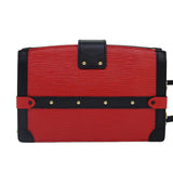 Louis Vuitton Epi Petite Malle Coquelicot Trunk Bag