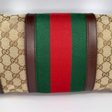 Gucci Monogram Vintage Web Medium Top Handle Bag