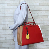 Fendi Vitello Elite Bi-Color Regular 2Jours Tote