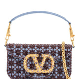 Valentino Garavani Locò Small Shoulder Bag Embroidered With Jewel Logo