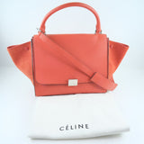 Céline Drummed Calfskin Suede Medium Trapeze Tote Bag