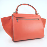 Céline Drummed Calfskin Suede Medium Trapeze Tote Bag